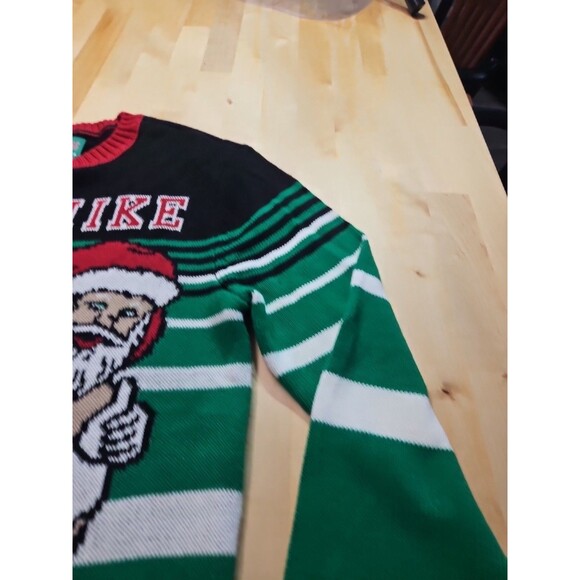 Ho Ho Hike Football Santa Ugly Christmas Sweater Unisex Size Small - Picture 13 of 16